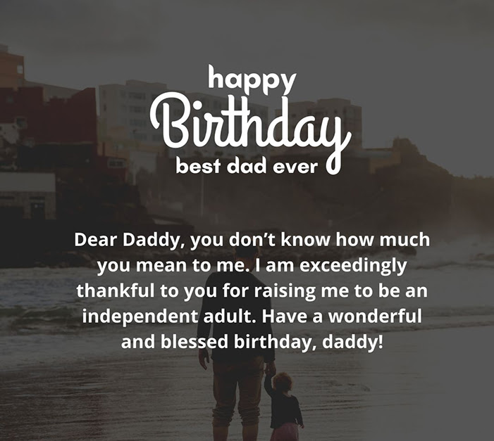 Birthday Wishes for dad
