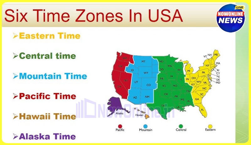 Time Zones of the USA Compared to India
